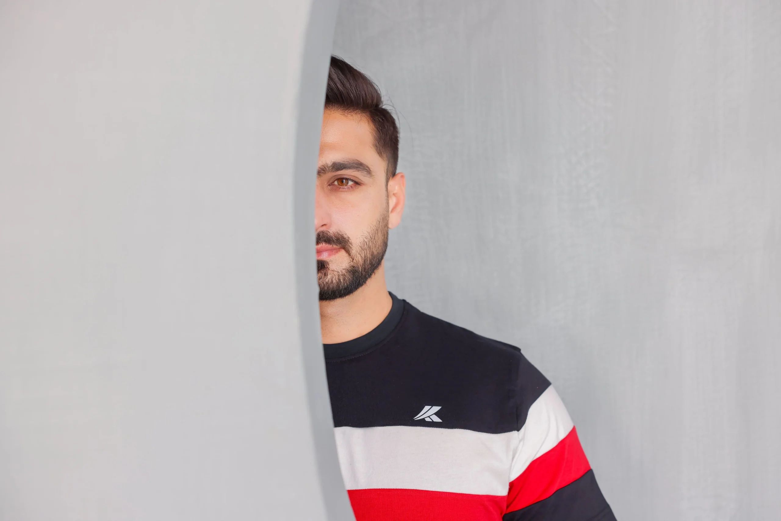 Cut And Sew Stripes T-Shirt - Image 6