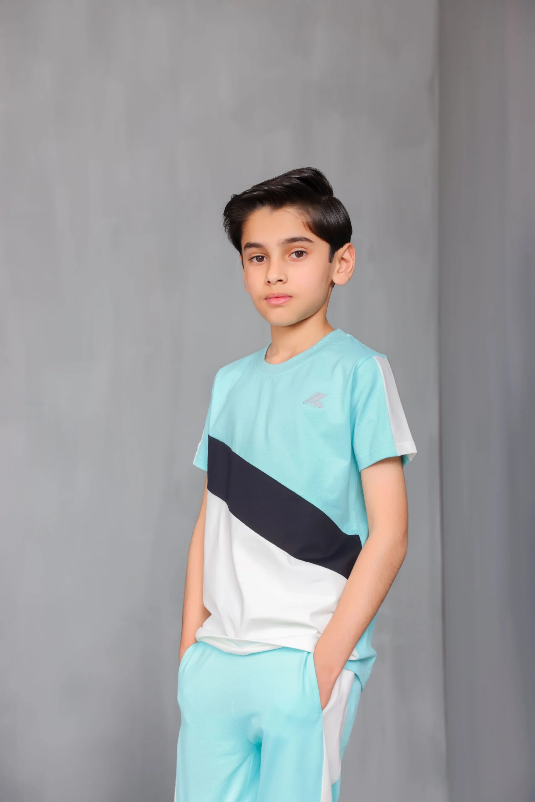 Boys Cut & Sew Duo Look Co-Ord Set - Image 5