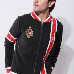 Round Neck Zipper Jacket